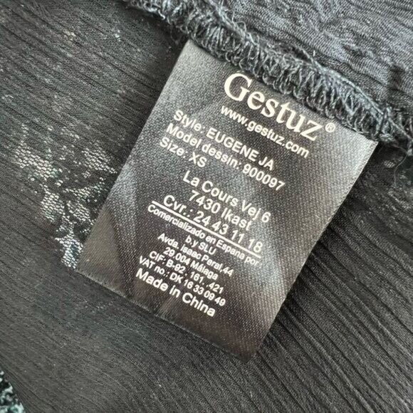 Gestuz Women’s XS Black Sequin Full Zip Party Jacket Coat Brand New NWT Holiday - Picture 10 of 16